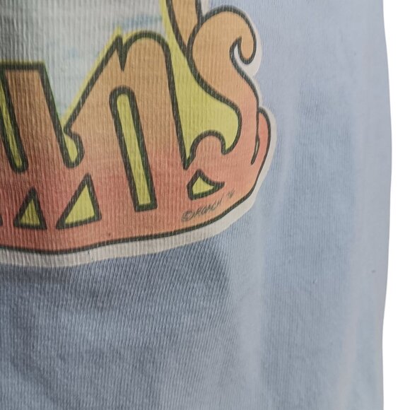 Vintage T-Shirt Small Single Stitch Springfoot 1970s "Ski Your Buns Off" Roach - Picture 4 of 7